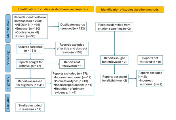 Diagrama de identificación, cribado, elegibilidad e inclusión de estudios sobre regresión en síndrome de Down